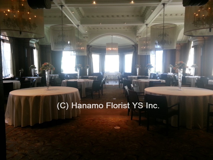 WEDI1025 Vancouver Club Ball Room Reception Table Centres